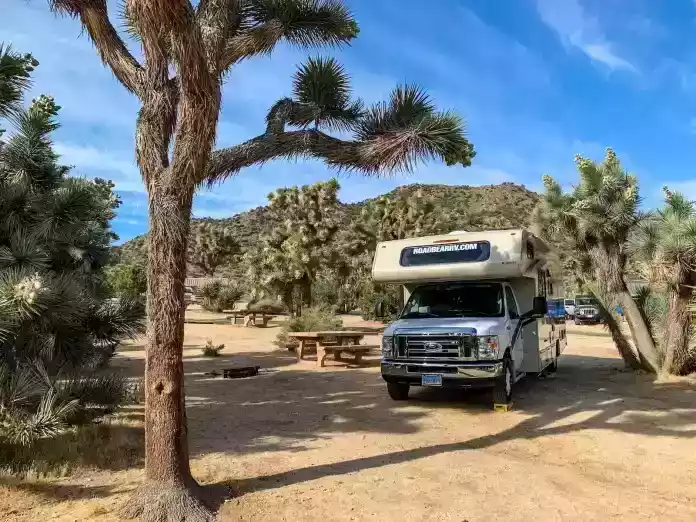 RV in Joshua Tree National Park Campground