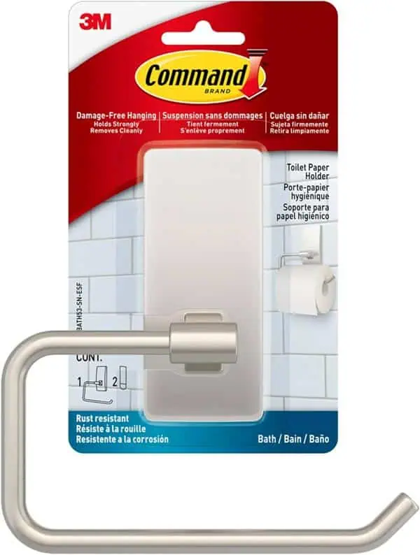 Top 30 Products &Amp; Accessories For Simplifying Your Rv Bathroom 6 command bath satin nickel paper holder
