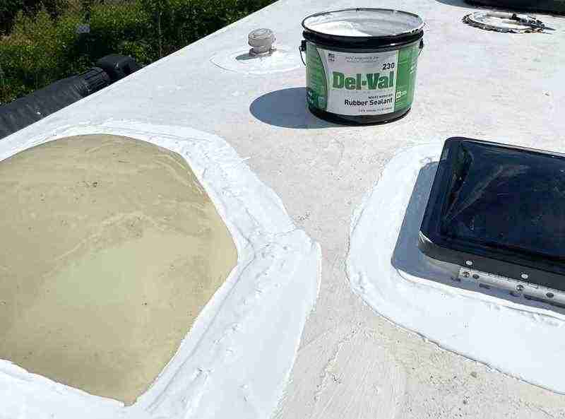 rv roof sealing fixtures