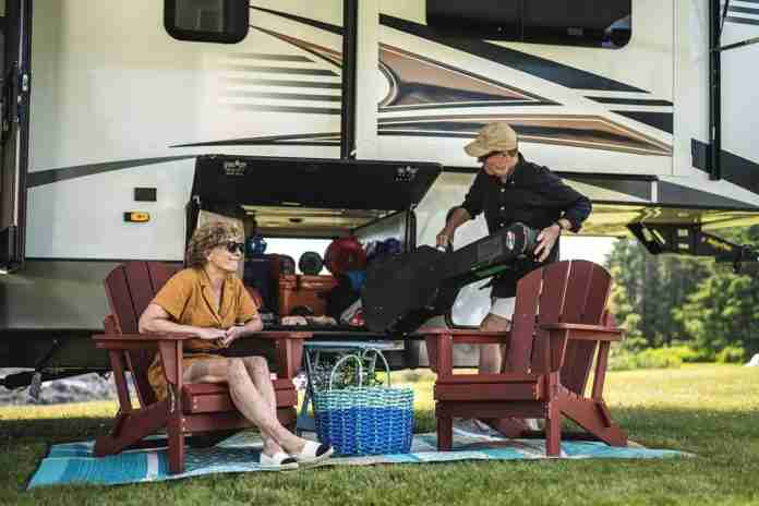 Outdoor Living RV people outside Outdoor Living RV