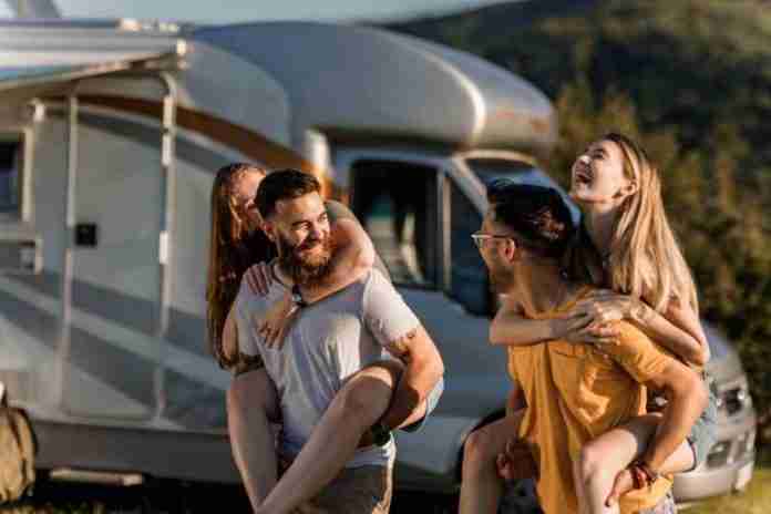 RV warranty friends laughing RV warranty