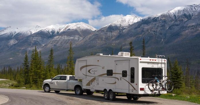 Kootenay National Park British Columbia in an RV