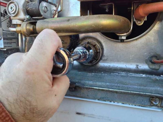 how to drain an rv water heater