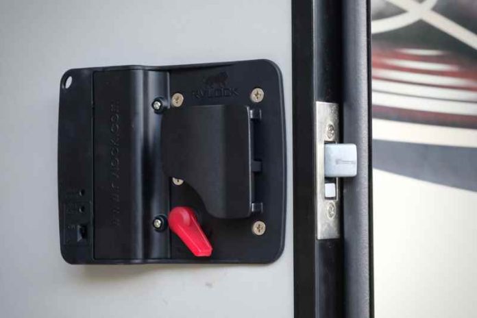 how to lock an RV door from inside