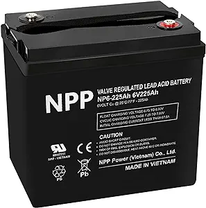 NPP 6V 225Ah Deep Cycle AGM Battery