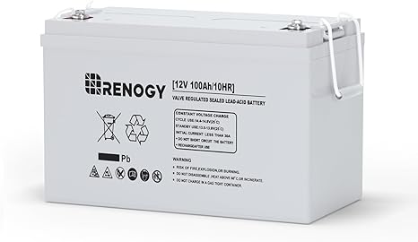 Renogy 12V 100AH Deep Cycle AGM Battery 1