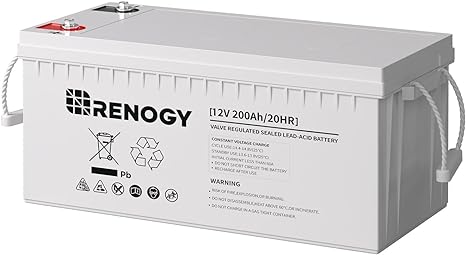 Renogy AGM 12V 200Ah Deep Cycle Battery
