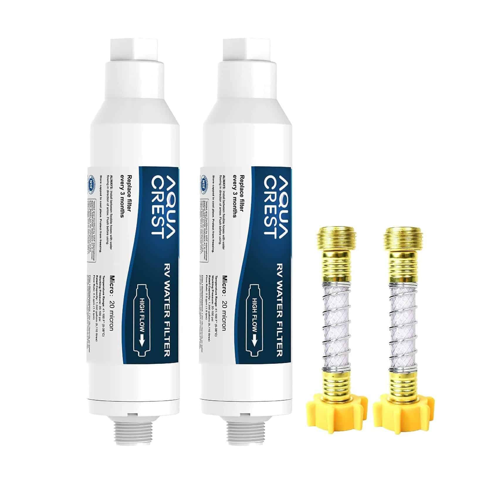 aqua crest rv inline water filter