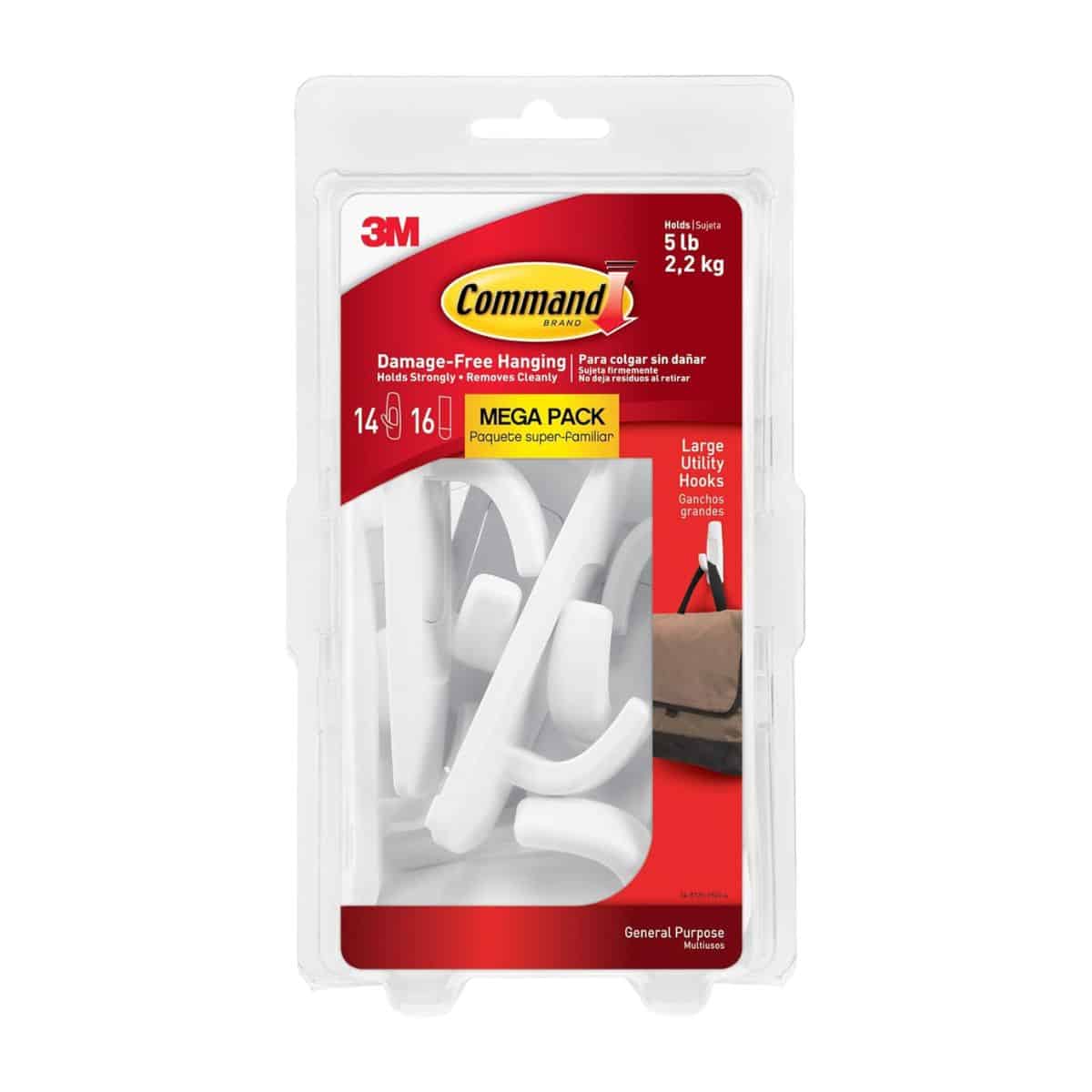 Camp Comfort Gear Essentials - Storage And Organization Helpers – Recommended Gear &Amp; Resources (Chapter 7) 7 command large wall hooks multi pack