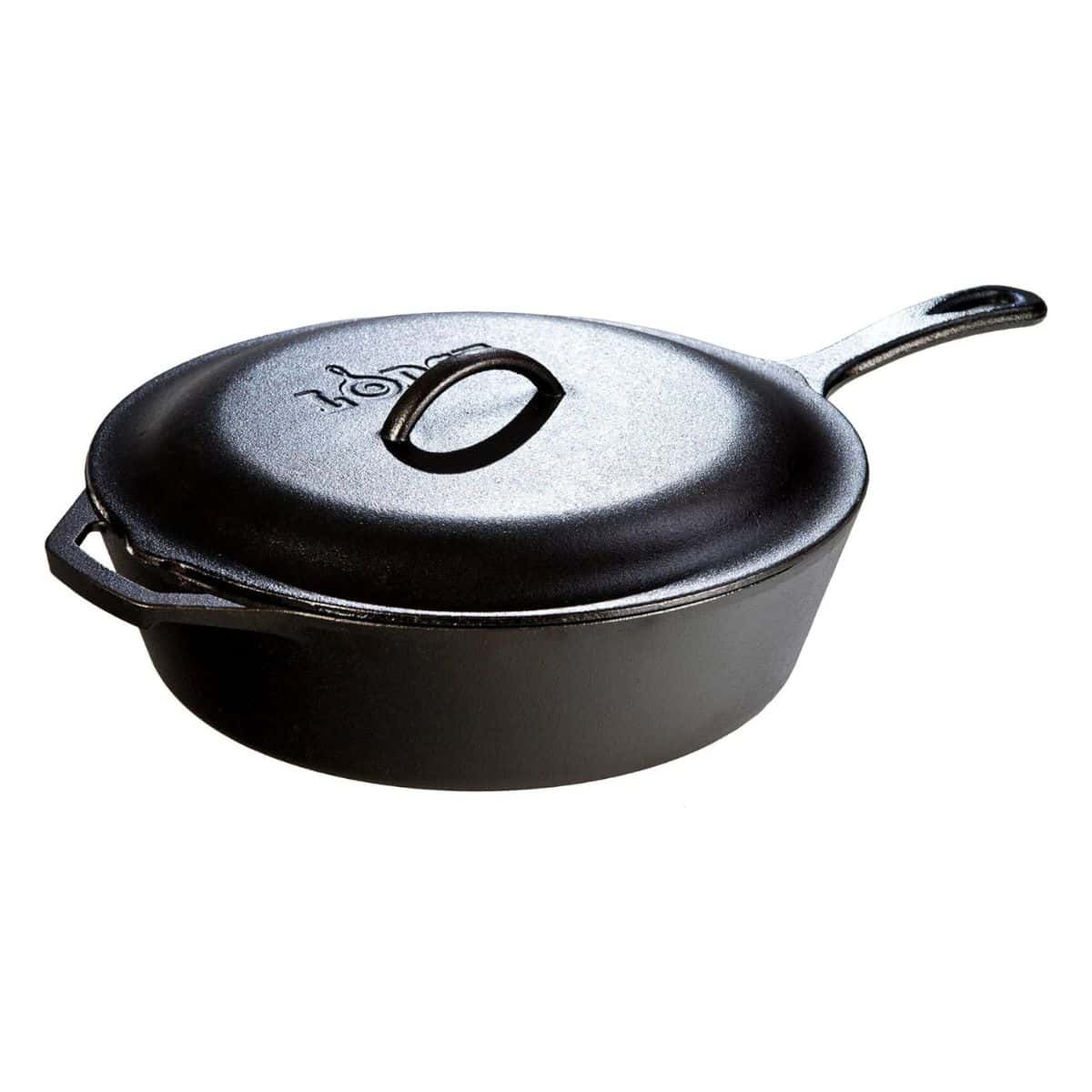 Camp Cooking Gear Essentials - Dutch Ovens, Cast Iron, &Amp; Fire Cooking Gear – Recommended Gear &Amp; Resources (Chapter 4) 3 lodge cast iron deep skillet with lid for grate first camps