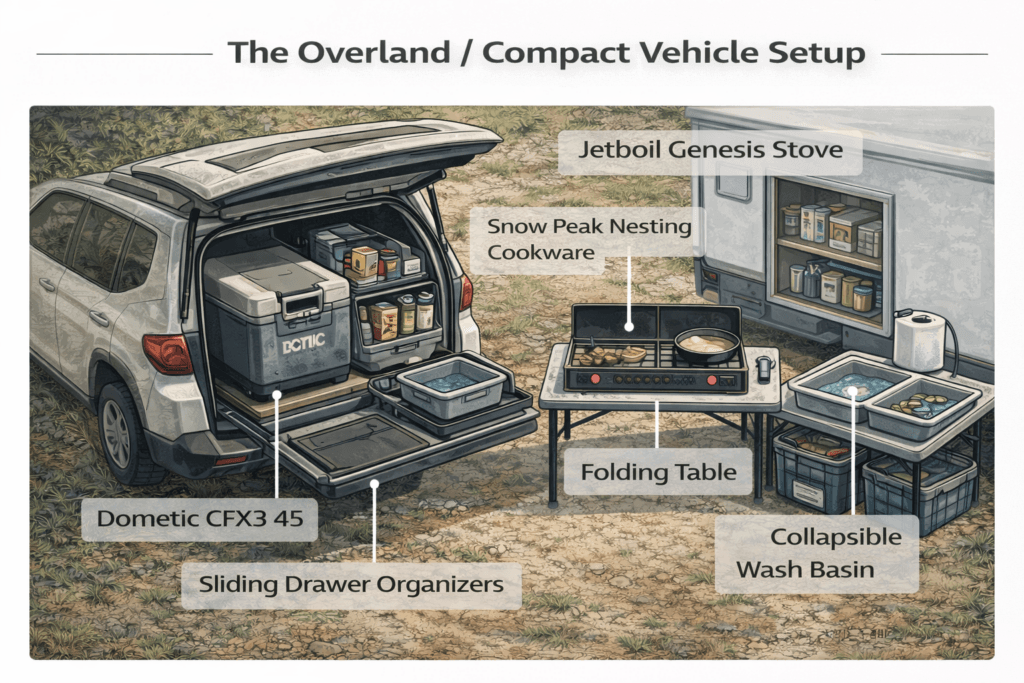 Camp Cooking Gear Essentials - Recommended Camp Kitchen Setups – Recommended Gear &Amp; Resources - Chapter 12 5 overland compact vehicle kitchen system