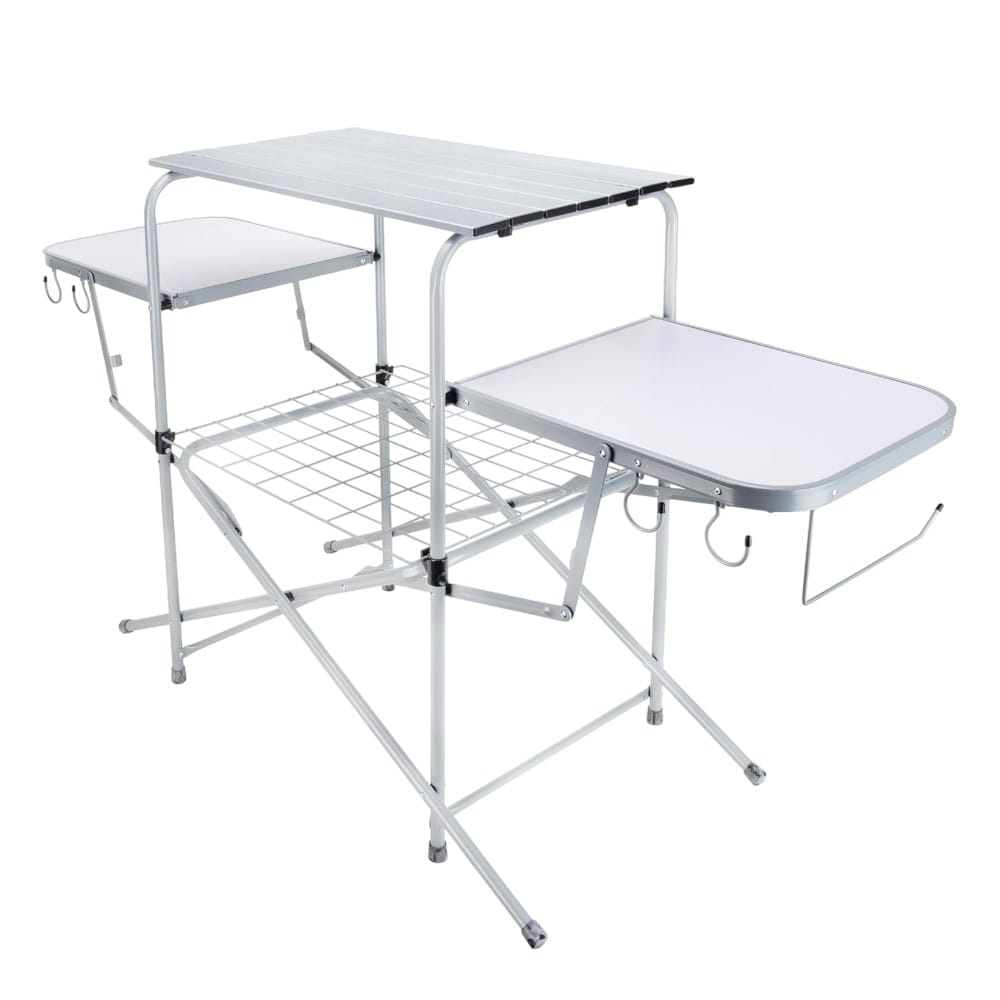 Camp Cooking Gear Essentials - Recommended Camp Kitchen Setups – Recommended Gear &Amp; Resources - Chapter 12 18 camco deluxe folding grill table in camp kitchen loadouts