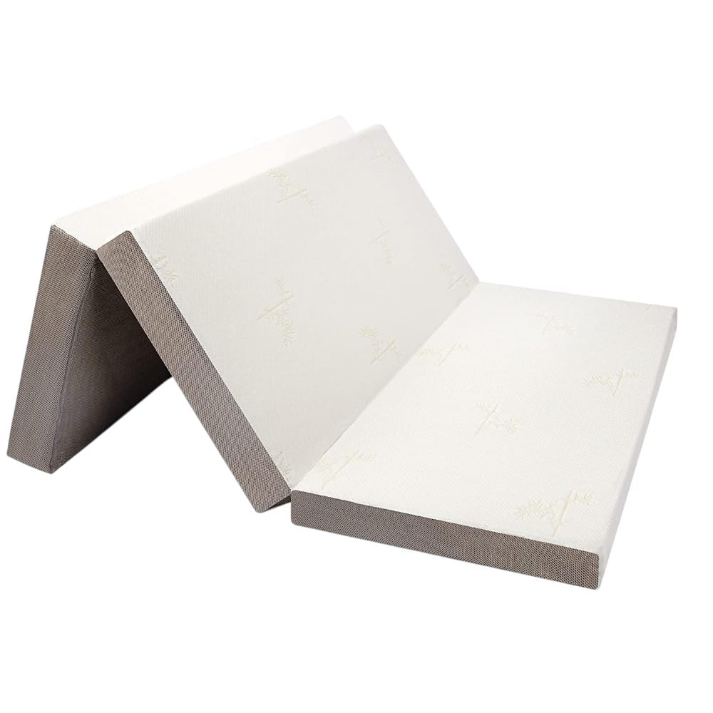 camp sleep setup milliard 6 inch tri fold memory foam mattress