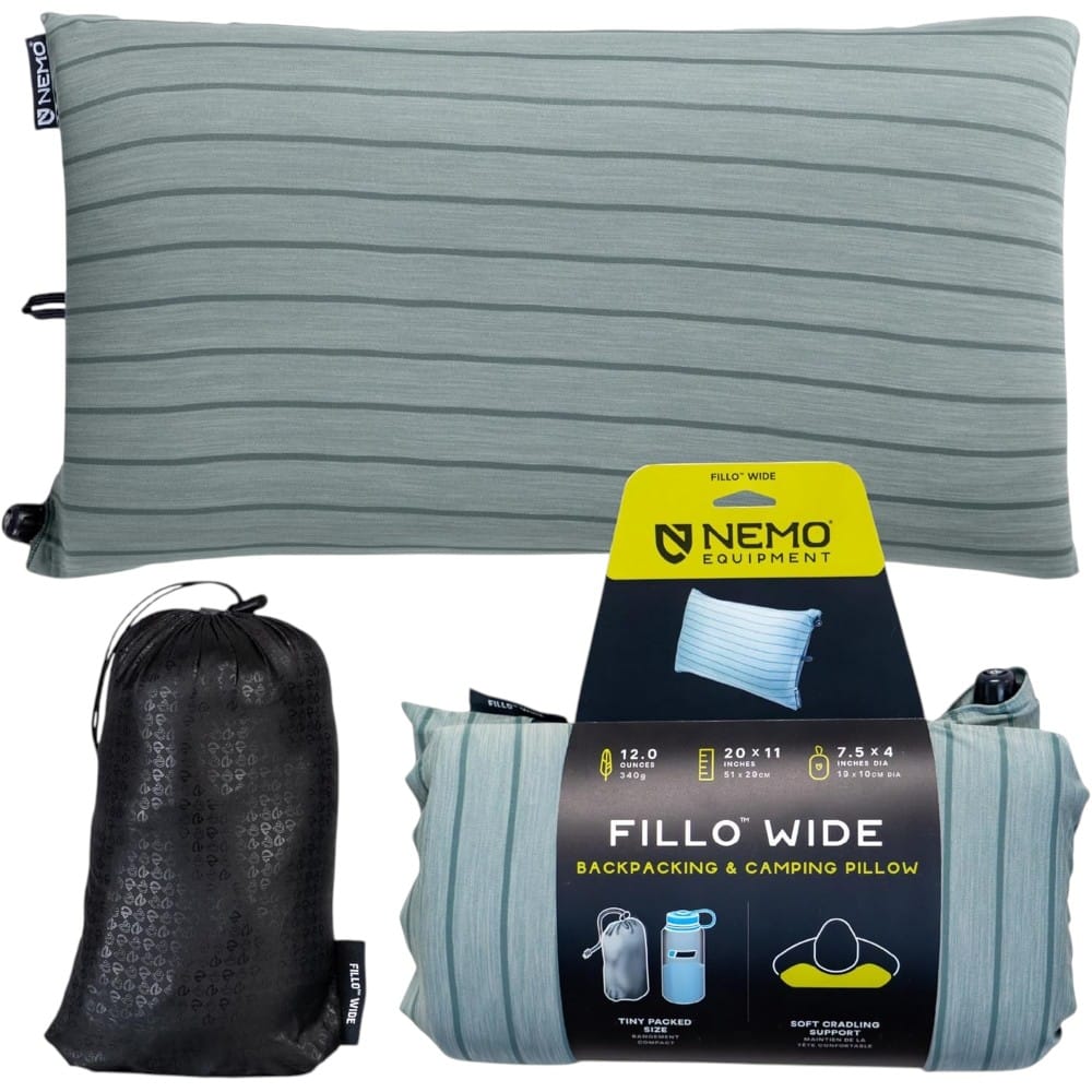 camp sleep setup nemo fillo wide camping pillow 1