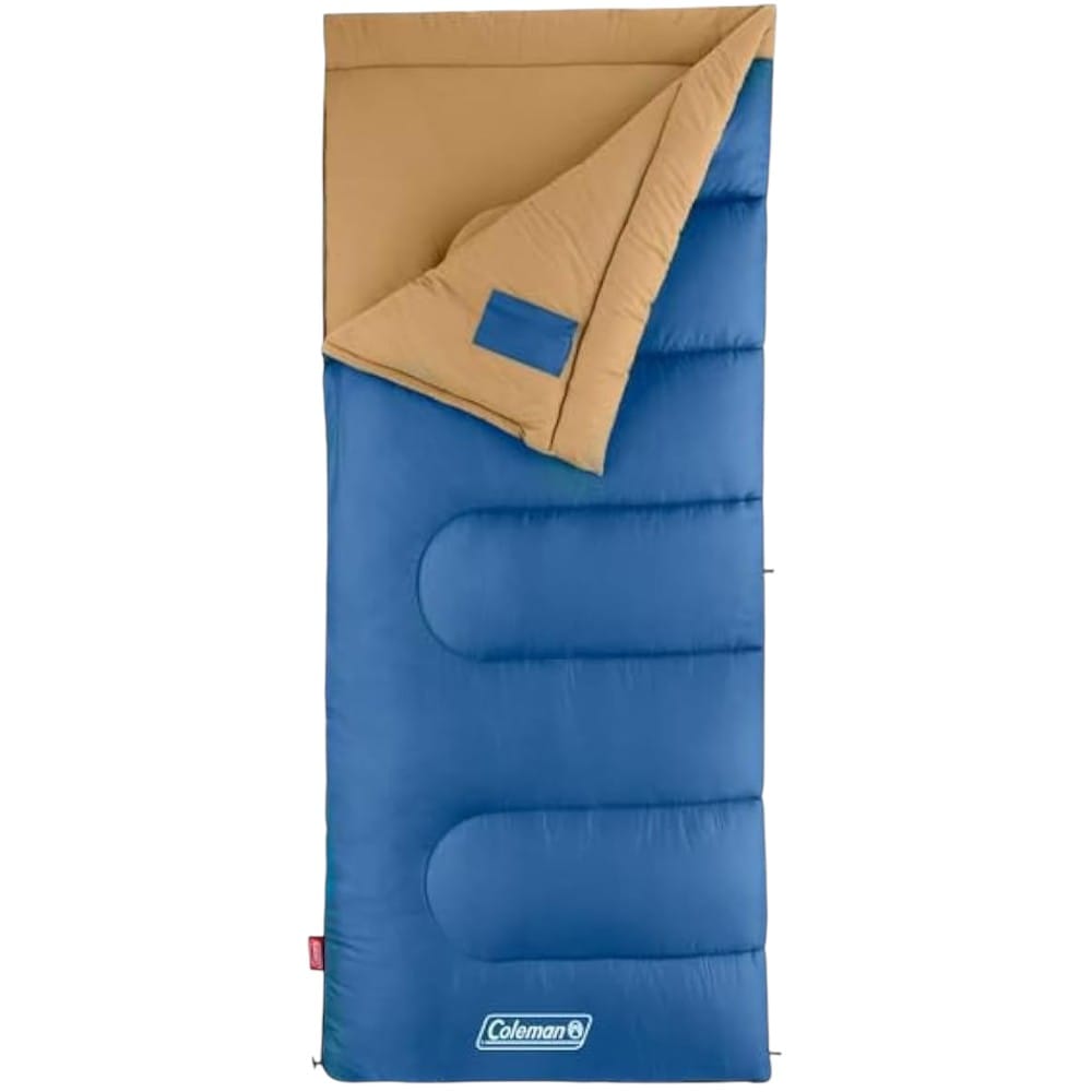 camping sleep setup by budget coleman brazos 20 30 f adult sleeping bag 1