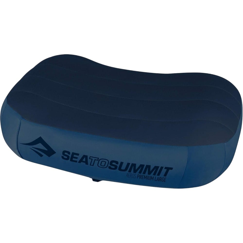 camping sleep setup by budget sea to summit aeros premium pillow